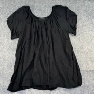 Hatch Cecilia Maternity Top Size 0 XS Black Lightweight Gauzy